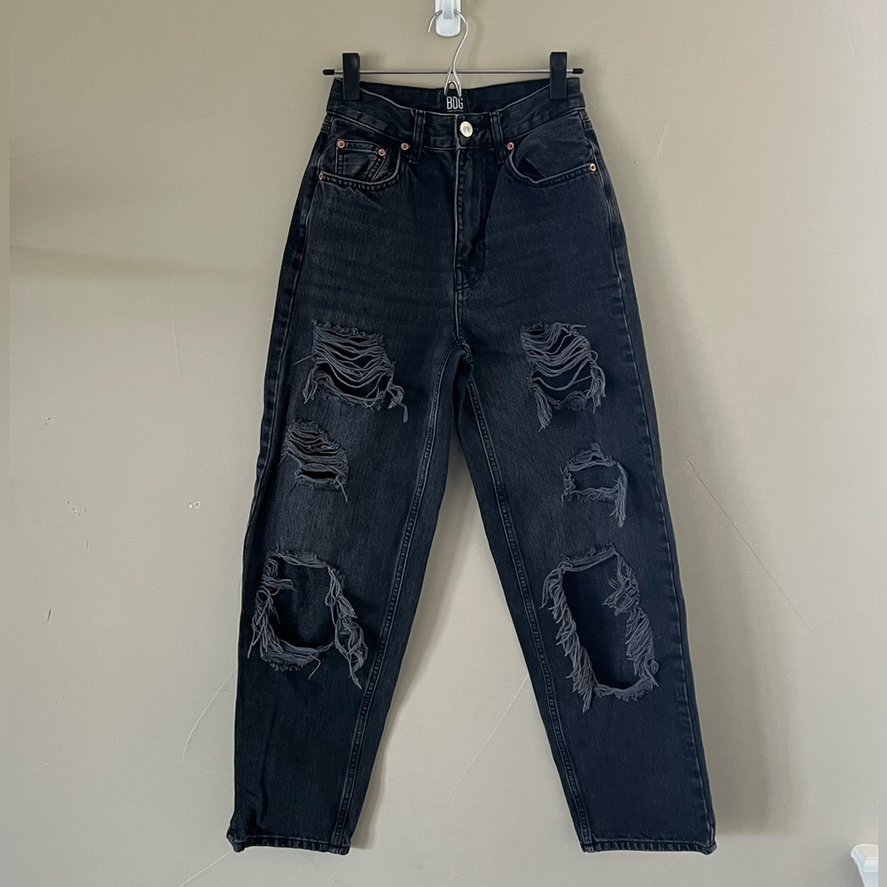 BDG Distressed High Waisted Petite Jeans